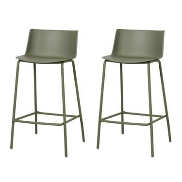 Imagem de Kit 2 Banquetas Ipanema Alta Fratini 96 cm (altura) em Polipropileno B