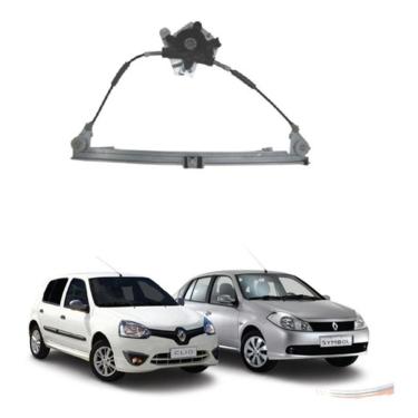 Imagem de Máquina do Vidro Elétrico Dianteiro Esquerdo F103 para Renault Clio Hatch e Sedan Após...
