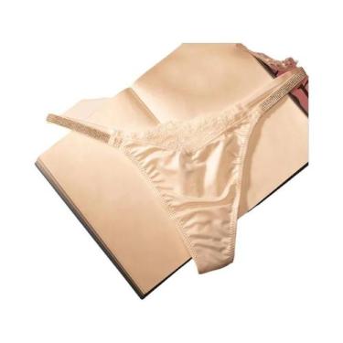 Imagem de Calcinha Sexy De Renda Com Strass, G String Transparente Para Mulheres