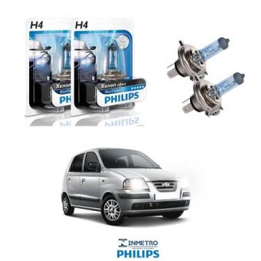 Imagem de Lâmpadas Farol Hyundai Atos Prime Philips H4 BlueVision