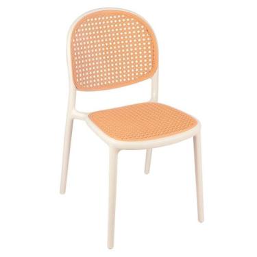Imagem de Laraz Home Decor, Cadeira Jantar Cozinha Cafeteria Mumbai Tela Palha P