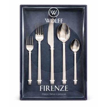 Imagem de Faqueiro Firenze 20 Peças Aço Inox Jogo De Talheres Wolff