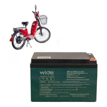 Imagem de Bateria Wide 12v 15ah Para Bicicleta Elétrica Scooter Bikelete