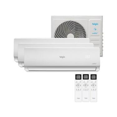 Imagem de Ar Condicionado Tri-Split Elgin 27000 BTUs 3X12000 Inverter Quente e Frio 220V (MTQE27C...