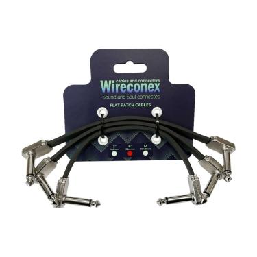 Imagem de Cabo Flat para Pedal WFC 6-3 Emborrachado 6 Polegadas Conectores P10 1-4 para Pedaleira Wireconex