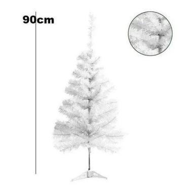 Imagem de Árvore Pinheiro Natal Pequena 90cm Verde/nevada/br - Simples - D' Pres