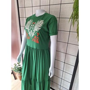Imagem de Vestido longo em malha de algodao - Charis