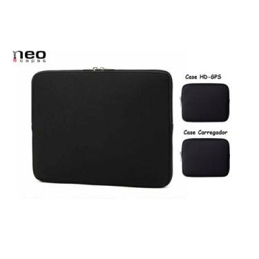 Imagem de Capas Pasta Slim Notebook 15,6 Porta Cabo Porta Hd kit3pçs - NEO CAPAS