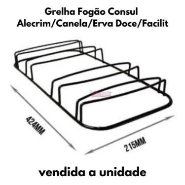 Imagem de Grade Grelha Fogão Consul Alecrim Canela Erva Doce Facilit UNID - NoBr