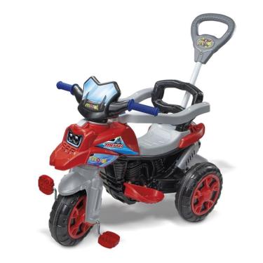 Imagem de Moto Trail para Bebê com Som Adaptável 2 Fases Suporta 30kg Vermelha Maral