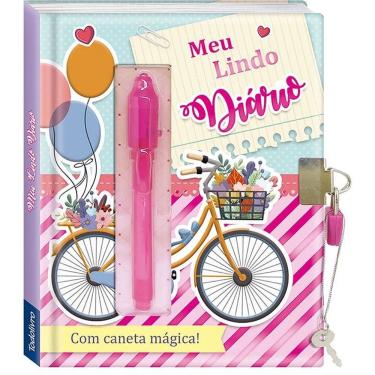Imagem de Diário Todolivro Meu Lindo com Cadeado e Caneta Mágica com Luz Especial