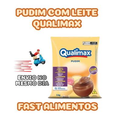 Imagem de Mistura para pudim de baunilha c/ leite 1.000 kg pacote qualimax*