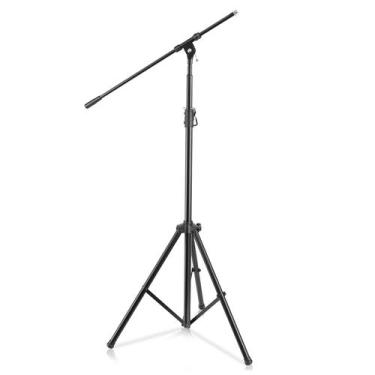 Imagem de Suporte Tripé Microfone Pyle Pedestal Girafa Ajustável 130-200cm