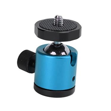 Imagem de Cabeça de esfera, conversão de ângulo rápido de rotação de 360 ​​° liga de alumínio de montagem de cabeça de esfera universal para câmera SLR(azul)
