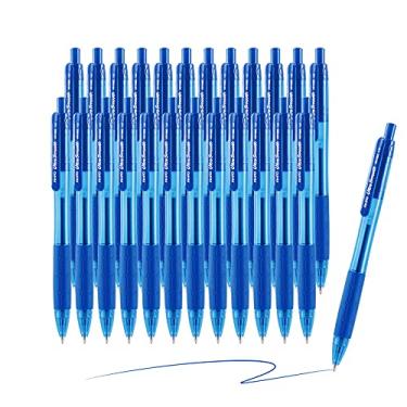 Imagem de AIHAO Canetas esferográficas retráteis, tinta azul, pacote com 24 – ponta média de 1,0 mm, tinta ultra-suave, aderência confortável, ideal para diário, anotações e planejadores