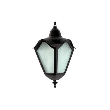 Imagem de Luminária Colonial Meia Cara Romana em Alumínio e Vidro