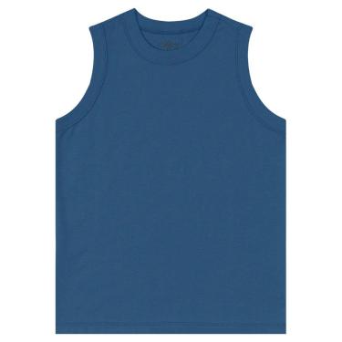 Imagem de Regata Básica Infantil Masculina Rovitex Kids Azul