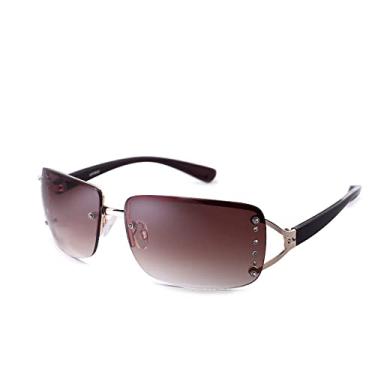 Imagem de Óculos de sol grandes com gradiente feminino vintage senhora estilo verão óculos de sol feminino, c05 marrom, china