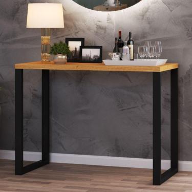 Imagem de Aparador Industrial Berlim 100% Mdf Marrom/preto - Pnr Móveis