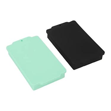 Imagem de Bandejas de cubos de gelo sem tampa removível sem derramamento, 2 peças bandejas de cubos de gelo Silicone design de gelo de liberação fácil macia com tampa removível para barra doméstica