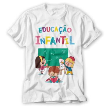 Imagem de Camiseta Educação Infantil Dia Dos Professores Branca - Mavili