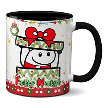 Imagem de Caneca Flork de Natal Meu Presente é Ter Você! Feliz Natal (Preta)