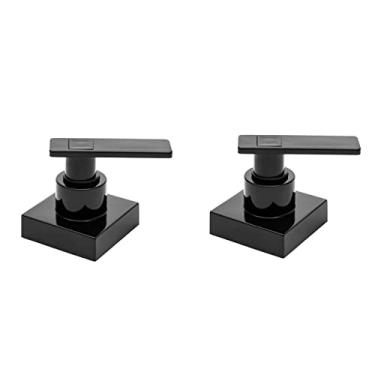 Imagem de Kit 02 Acabamento C73 Preto Registro Pressão Deca