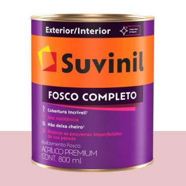 Imagem de Tinta Acrílica Fosca Suvinil Bordado Rosa 800 Ml