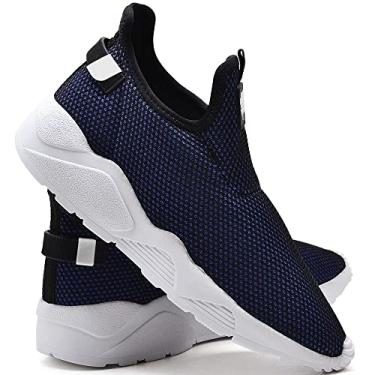 Imagem de Tênis Meia Masculino Nylon Elástico Confortável Dia a Dia Vermelho 40