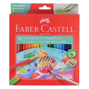 Imagem de Lápis de Cor Sextavado Aquarelável Faber Castell - 48 cores