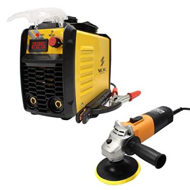 Imagem de Máquina solda inversora wk 225 220v + esmerilhadeira 220v