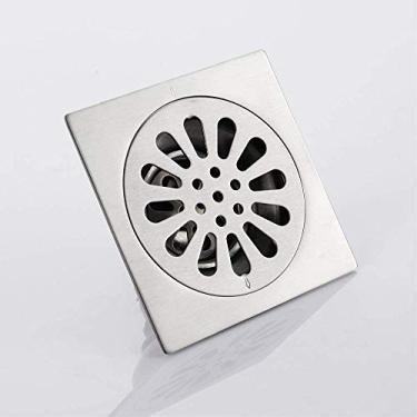 Imagem de Ralo de piso de chuveiro Ralo de resíduos Filtro de aço inoxidável Ralo de piso Espessamento anti-retrocesso à prova de insetos Ralo de piso do banheiro