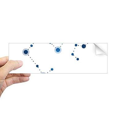 Imagem de DIYthinker Adesivo retangular de para-choque do signo do zodíaco de constelação de Sagitário para notebook, decalque de janela