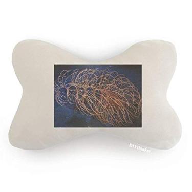 Imagem de DIYthinker Almofada de apoio de cabeça para decoração de pescoço com imagem da natureza da Ocean Water Line