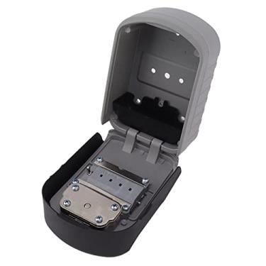 Imagem de Cofre de Segurança, Montagem na Parede, Fechadura de Combinação, Liga de Alumínio, à Prova de Vento, para Casa (Prata)