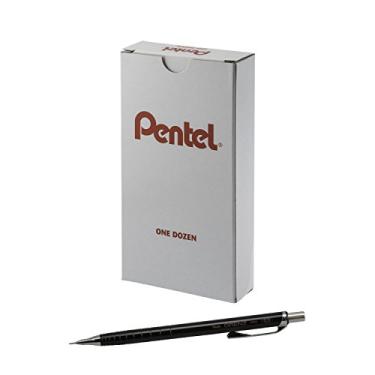 Imagem de Pentel Lápis mecânico Orenz 0,5 mm linha fina, barril preto, caixa com 12 (PP505A)