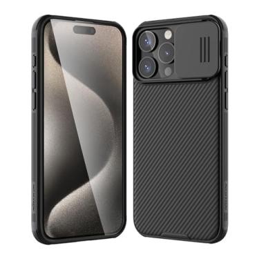 Imagem de Nillkin Capa CamShield Pro Series projetada para Apple iPhone 15 Pro Max - preta