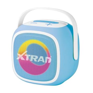 Imagem de Caixa De Som Bluetooth Microfone Karaokê 100w Portátil Usb Sd Auxiliar Xtrad XDG-8604 (Azul)