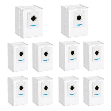 Imagem de Pacote com 10 sacos de substituição para aspirador de pó compatíveis com ECOVACS DEEBOT x2 Omni x2 pro peças de aspirador de pó