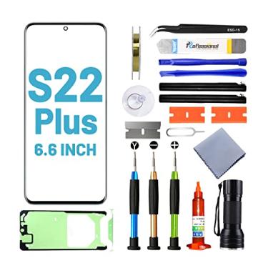 Imagem de Tpyag Tela de substituição para Samsung Galaxy S22 Plus, tela de substituição para Galaxy S22 Plus Series 6,6 polegadas, kit de reparo de tela com adesivo à prova d'água (sem OLED e digitalizador de toque)
