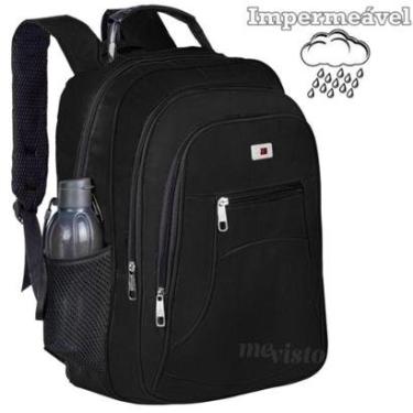Imagem de Mochila Bolsa Reforçada Notebook Impermeável Alça Cabo Aço-Unissex