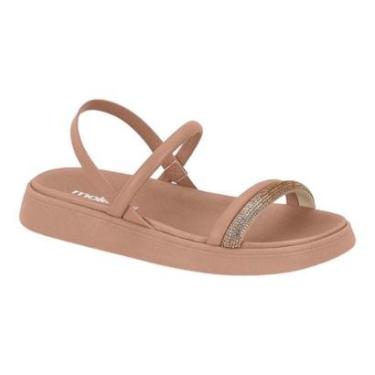 Imagem de Sandalia Moleca 5469.124 Papete Elastico Flatform Baixa Brilho-Feminino