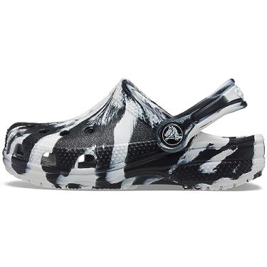 Imagem de Sandália crocs classic marbled clog juvenil black/white