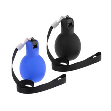 Imagem de Kokiya 2x apitos de mão, apitos de treinadores com cordões, apitos esportivos de som alto, apitos de sobrevivência para crianças de futebol, Azul Real Preto