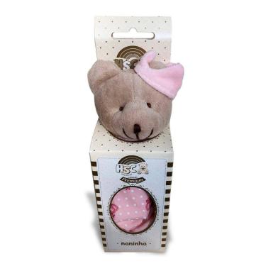 Imagem de Naninha Hsc Plush Algodão Urso Coroa Rosa (Princesa)