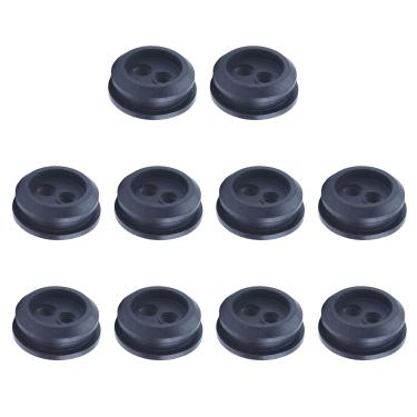 Imagem de AUMEL Kit de ilhós de tanque de combustível com 2 furos para Homelite 560878001 560878002 51944 51945 51954 51955 51974 51975 Aparador de gás Kit de ilhós de linha de combustível para Homelite