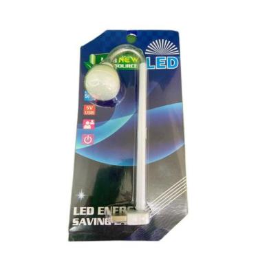 Imagem de Mini Luminaria Led Usb Para Pc Branco Frio Leitura - exbom