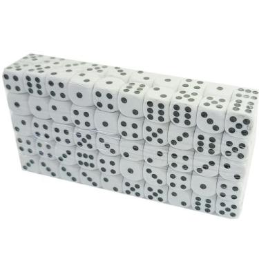 Imagem de Kit 100 Dados de 6 Lados 16mm Para Jogos Tabuleiro e Eventos - Aliança