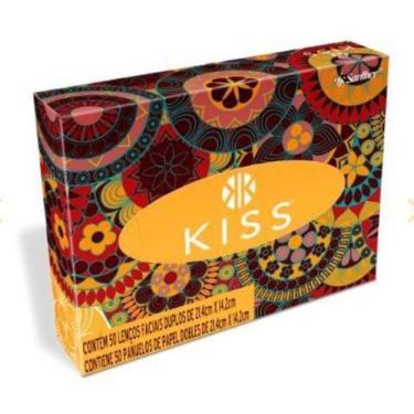 Imagem de Lenço De Papel Kiss Caixa Com 50 Folhas