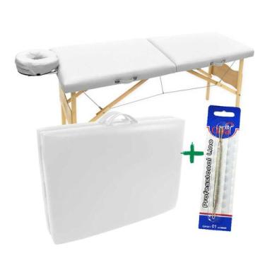 Imagem de Kit Maca Divã Dobrável Maleta Legno Vega Capacidade 300kg, Extrator In